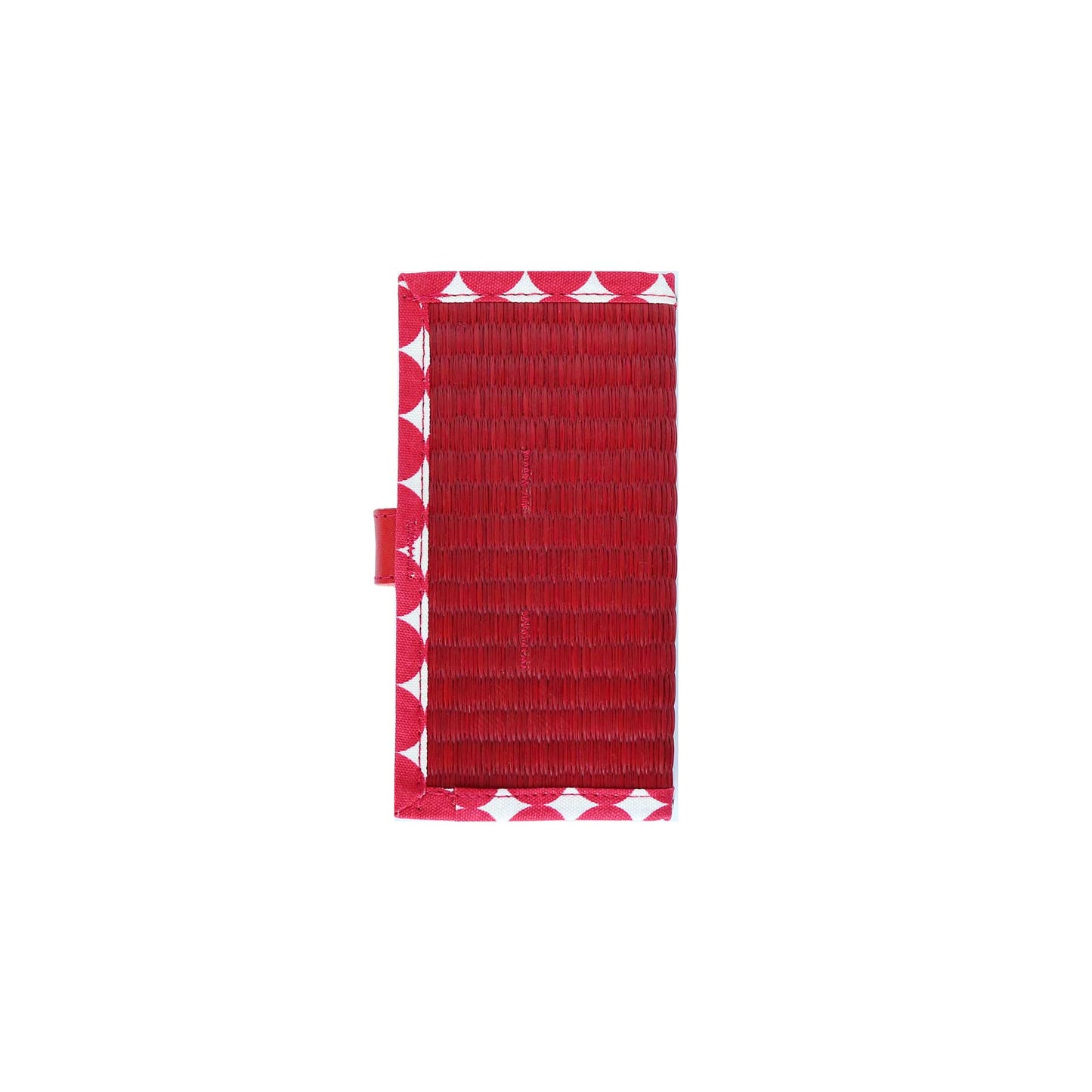 畳のスマートフォンケース(汎用Sサイズ)(色:赤 柄:ドットレッド)