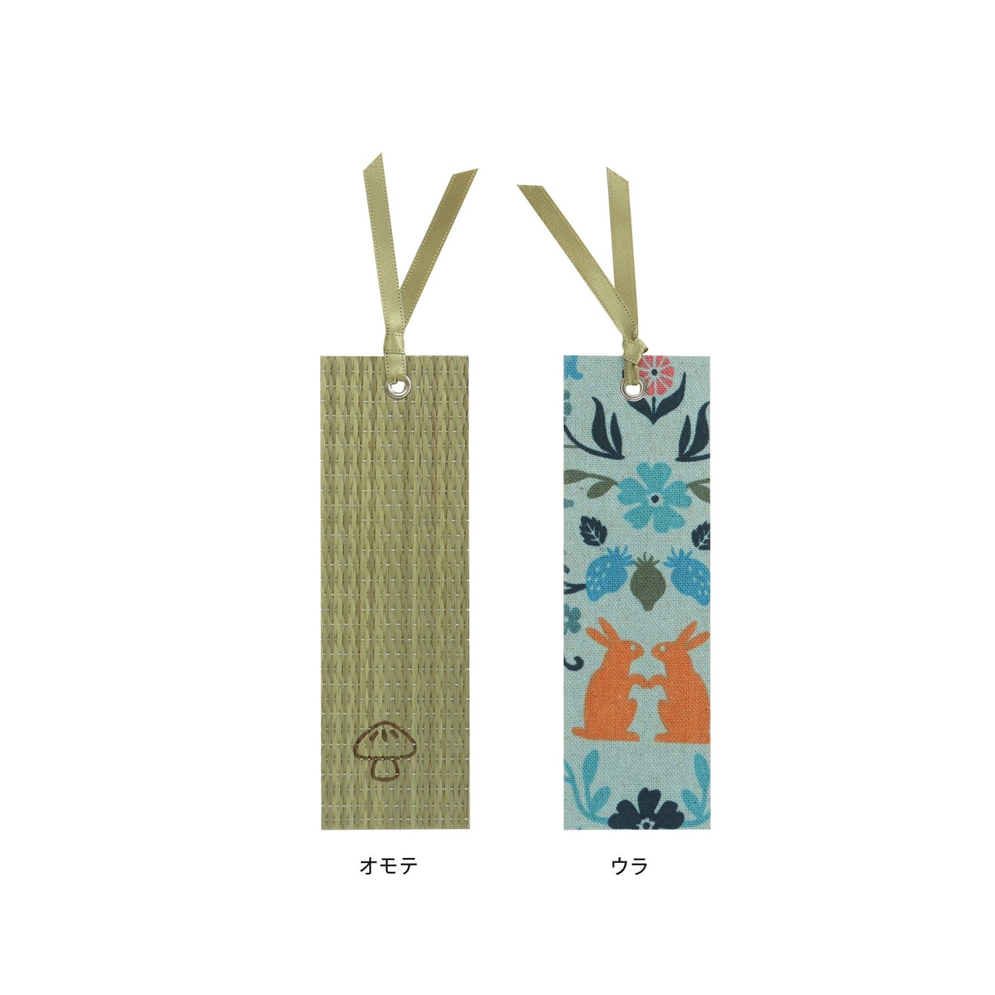 しおり(色:キナリ プリント柄:フォレストブルー)