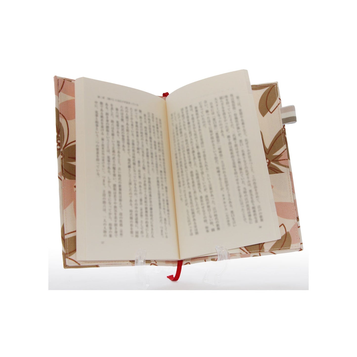 新書カバー(色:ピンク系 柄:フラワーピンク)